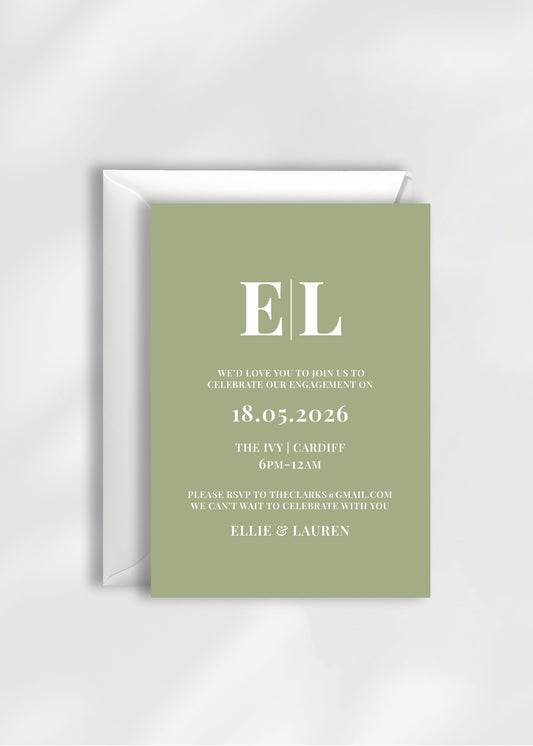 Calypso Engagement Party Invitation