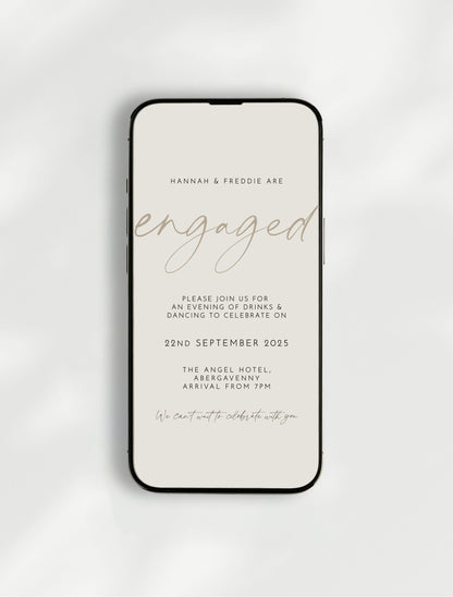 Aura Engagement Party Invitation | Digital E-Invite