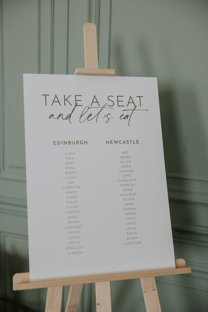 Aura Sign | Table Plan