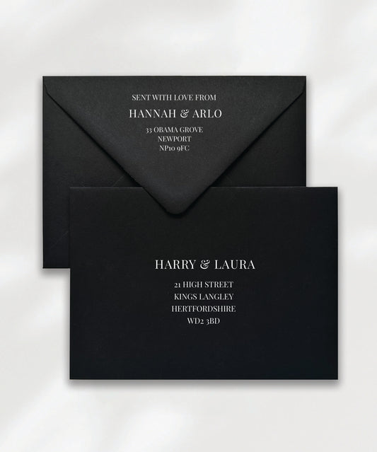 Envelope Name & Address Printing | Maia (Modern)