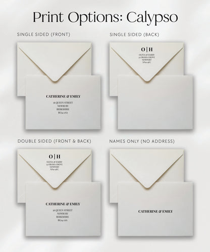 Envelope Name & Address Printing