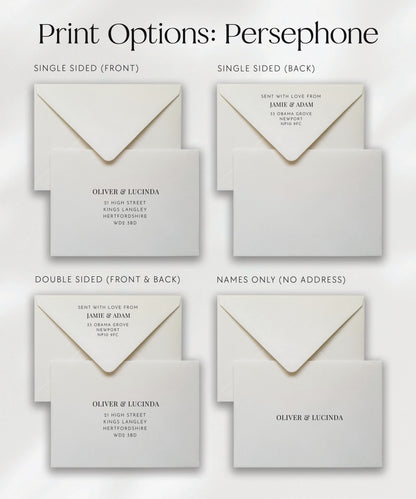Envelope Name & Address Printing