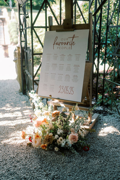 Hera Sign | Table Plan