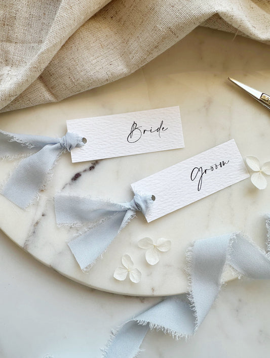 Maia Place Name Card | with Ribbon