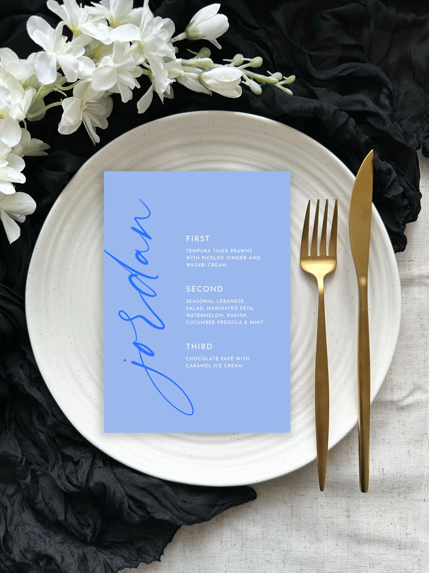 Aura Place Setting Menu