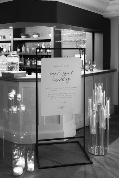 Aura Sign | Unplugged Ceremony Sign