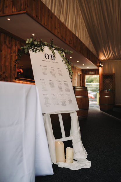 Calypso Sign | Table Plan