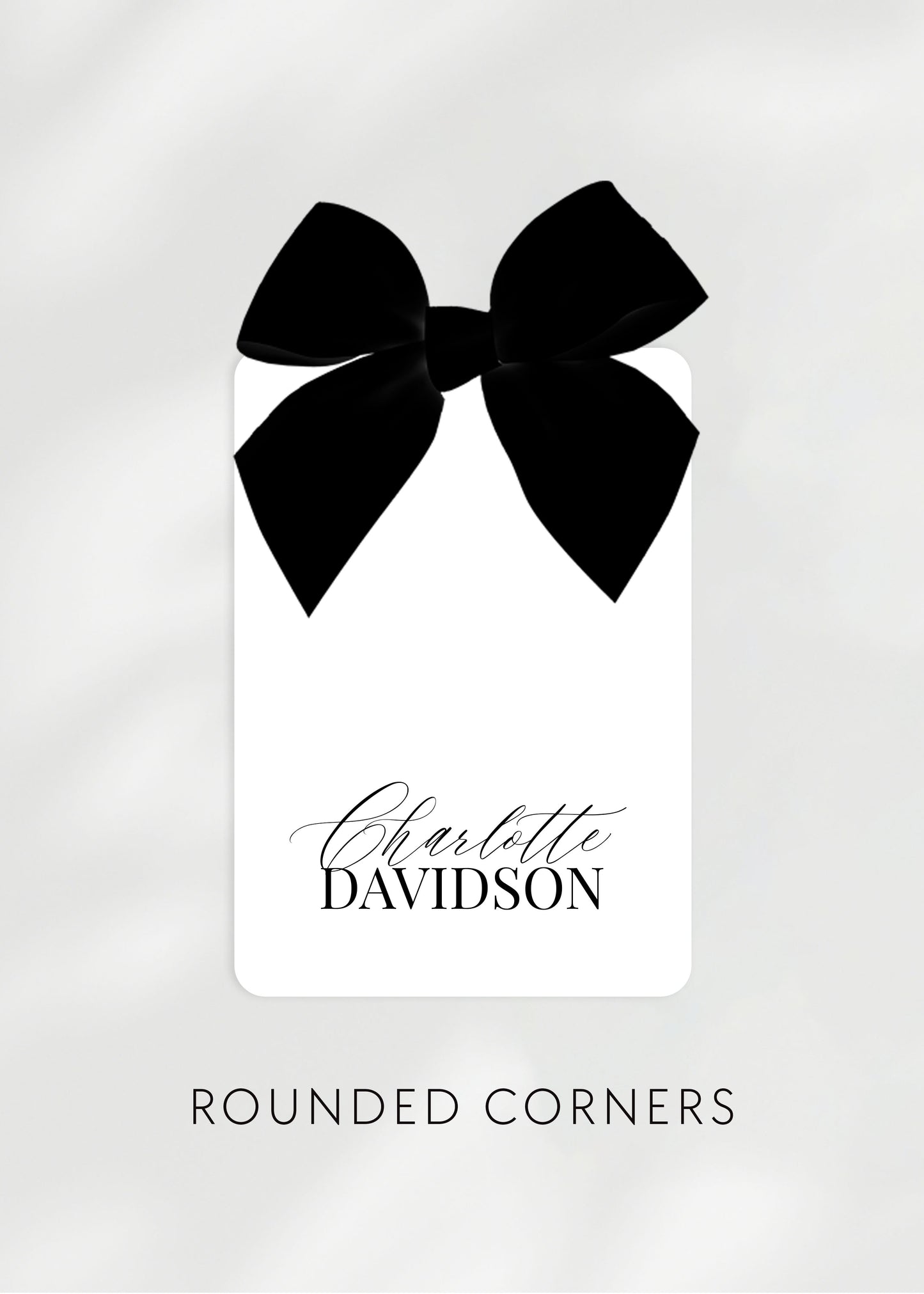 Ophelia Place Name Card | with Bow