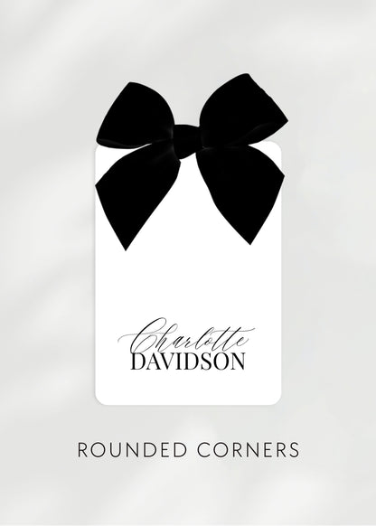 Ophelia Place Name Card | with Bow