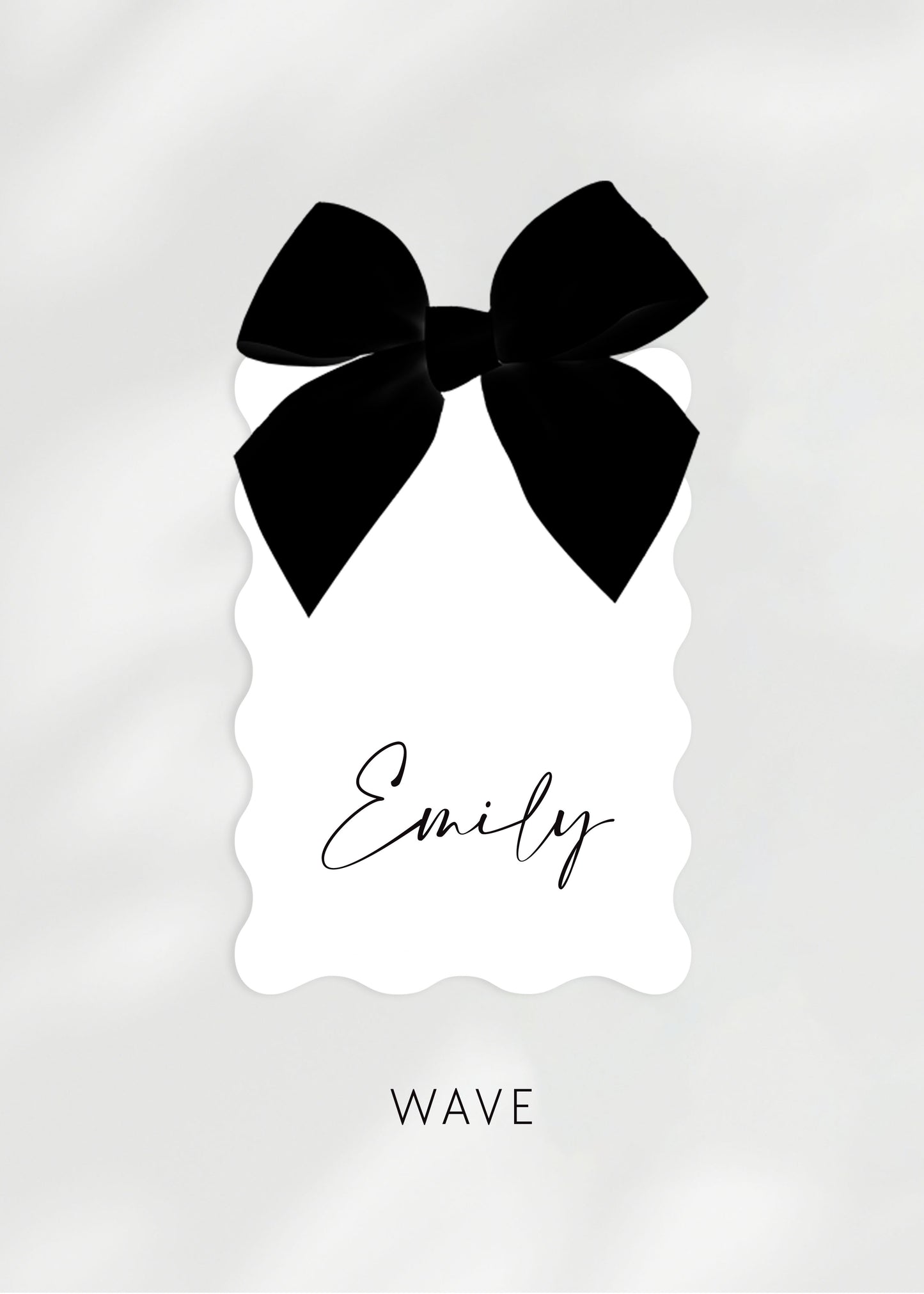 Maia Place Name Card | with Bow