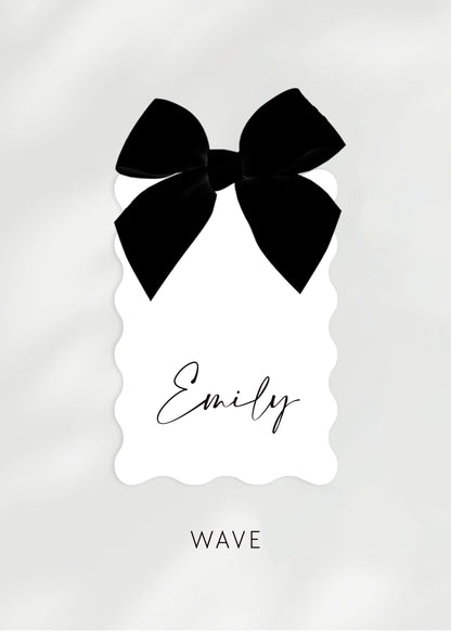 Maia Place Name Card | with Bow