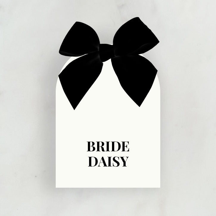 Calypso Place Name Card | with Bow