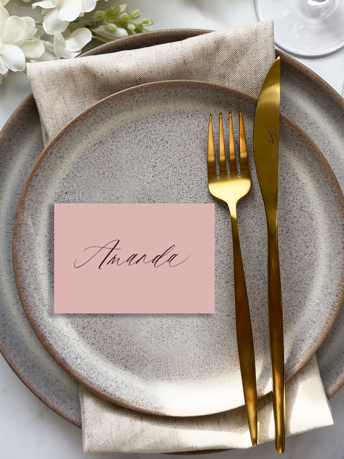 Ophelia Place Name Card