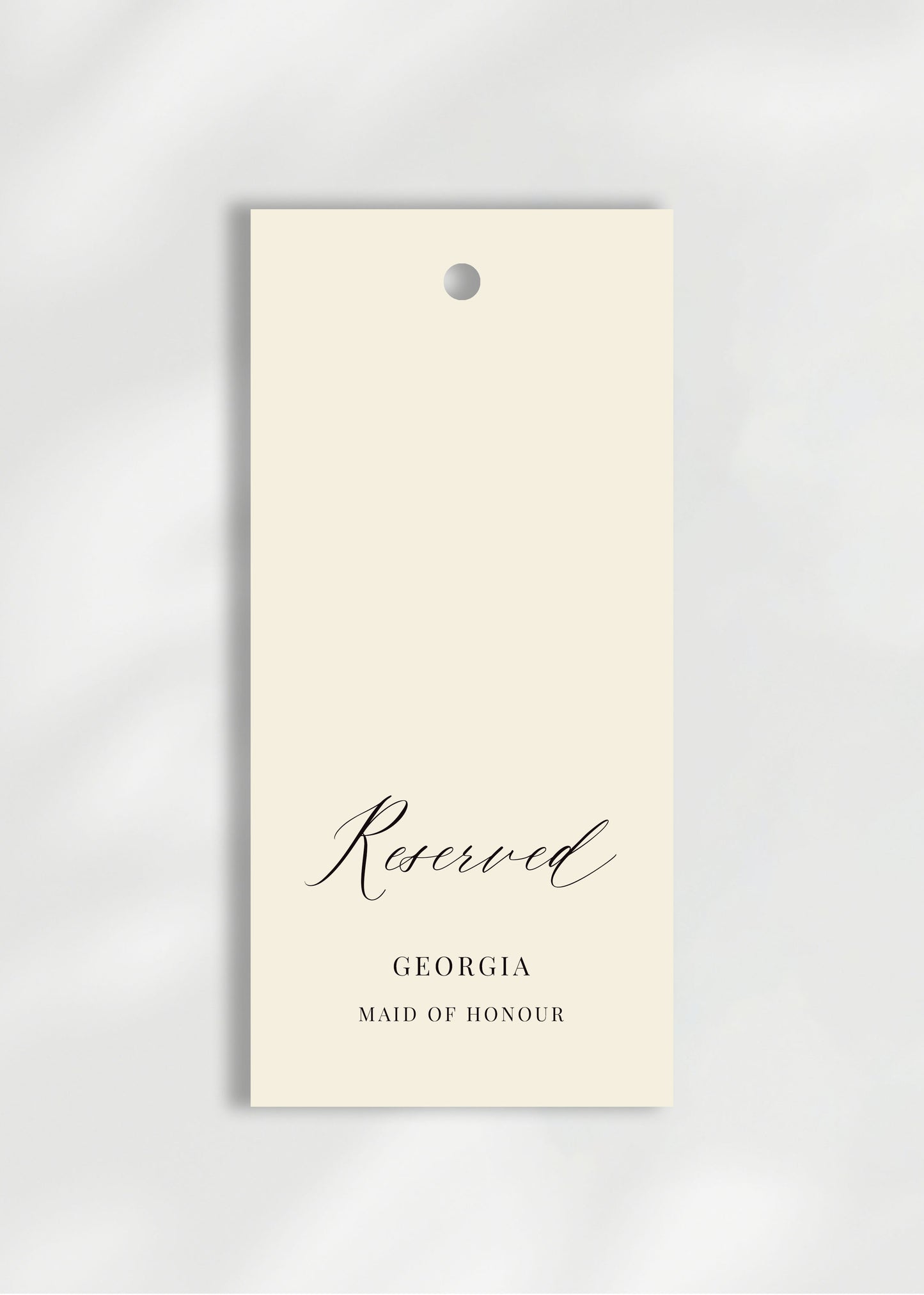 Ophelia Ceremony Reserved Seat Tag