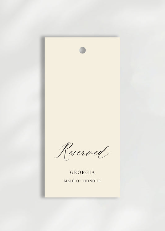 Ophelia Ceremony Reserved Seat Tag