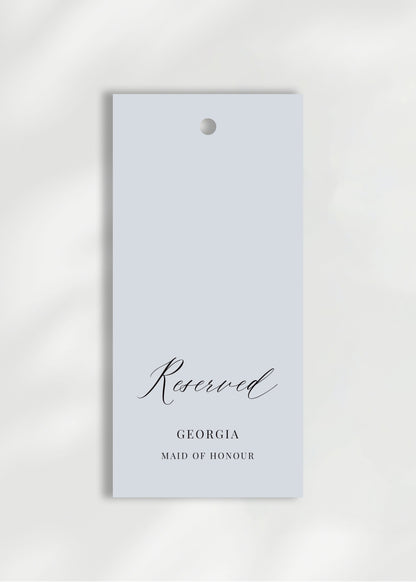 Ophelia Ceremony Reserved Seat Tag