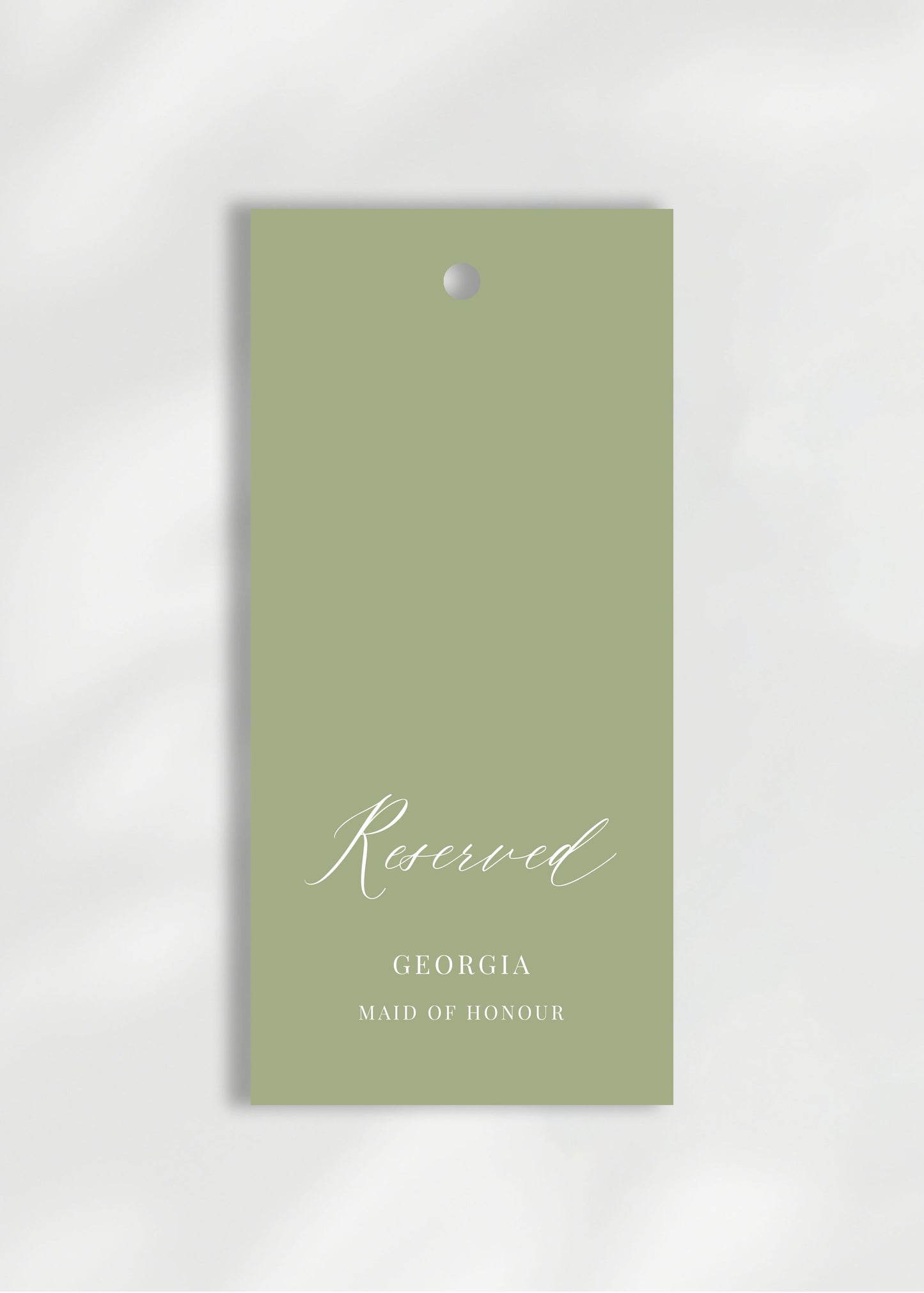 Ophelia Ceremony Reserved Seat Tag