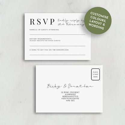 Persephone Wedding Invitation Suite