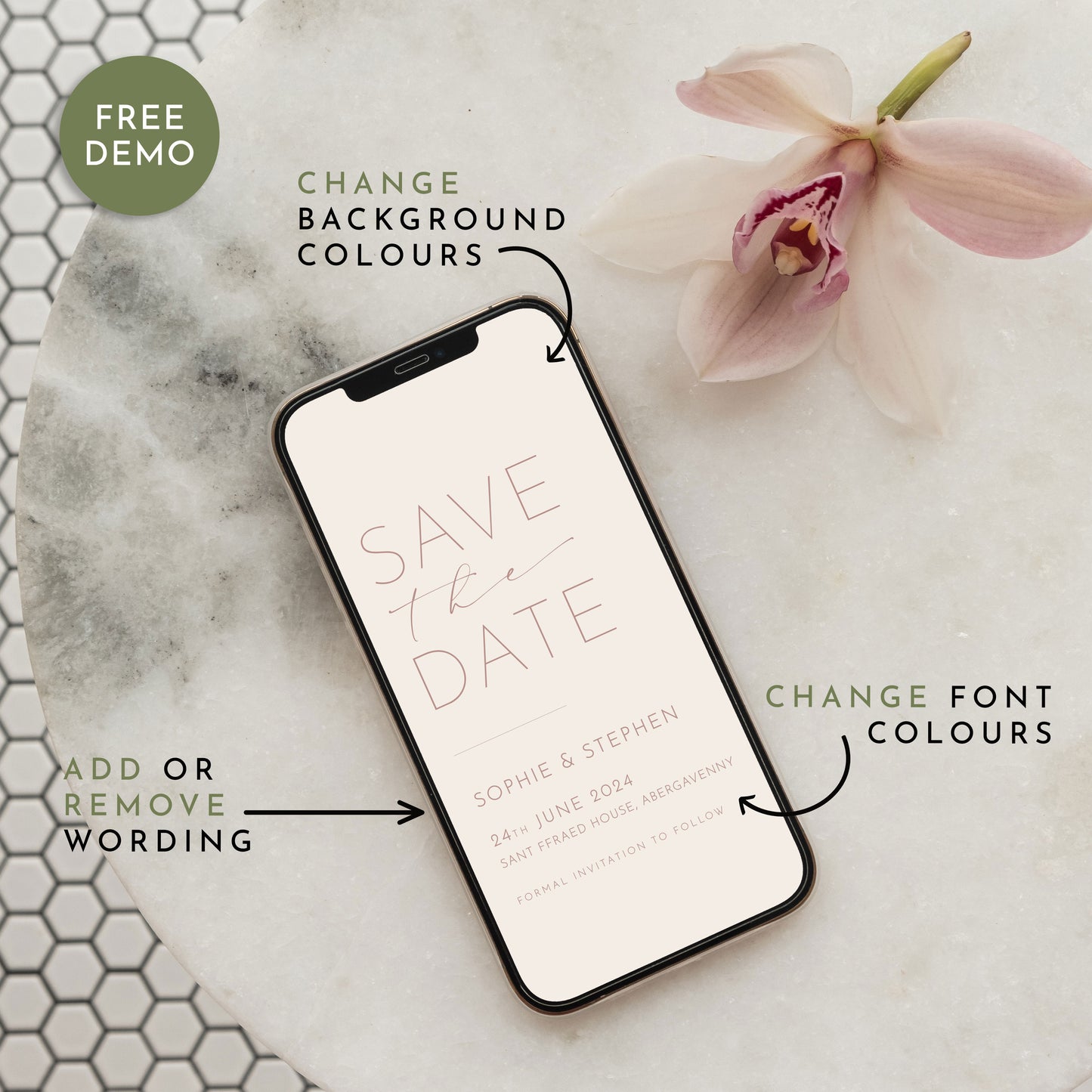 Odite Save the Date | Digital E-Invite