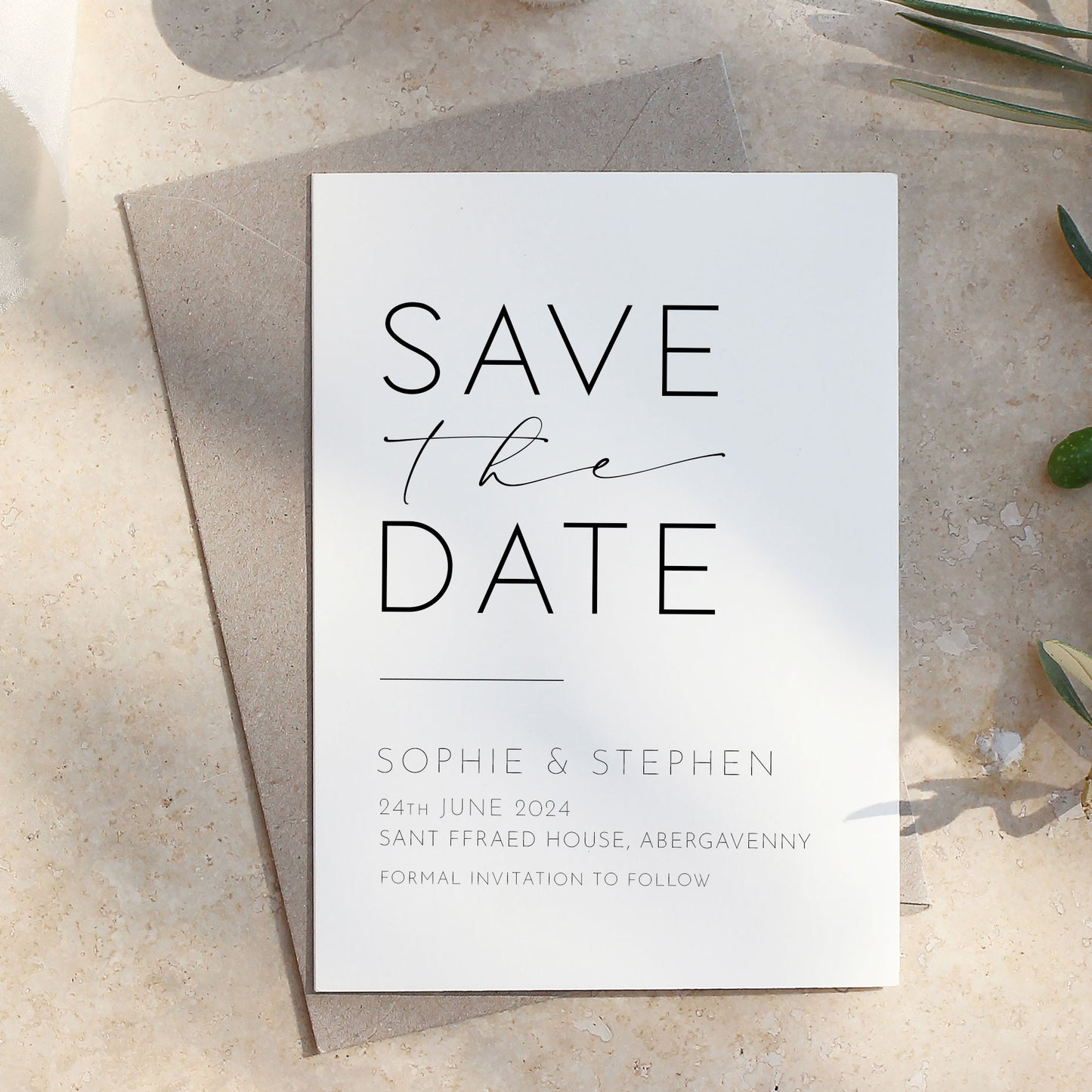 Odite Save the Date | Print at Home Template