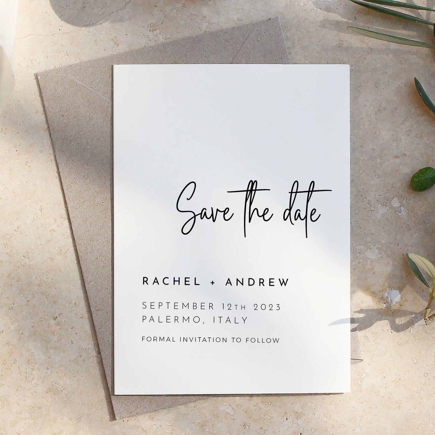 Hera Save the Date | Print at Home Template