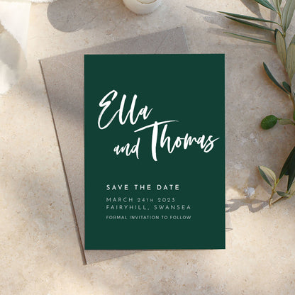 Athena Save the Date | Print at Home Template