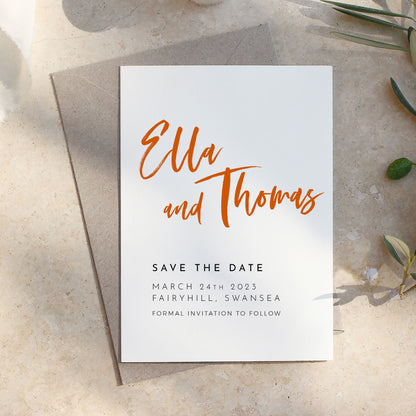 Athena Save the Date | Print at Home Template