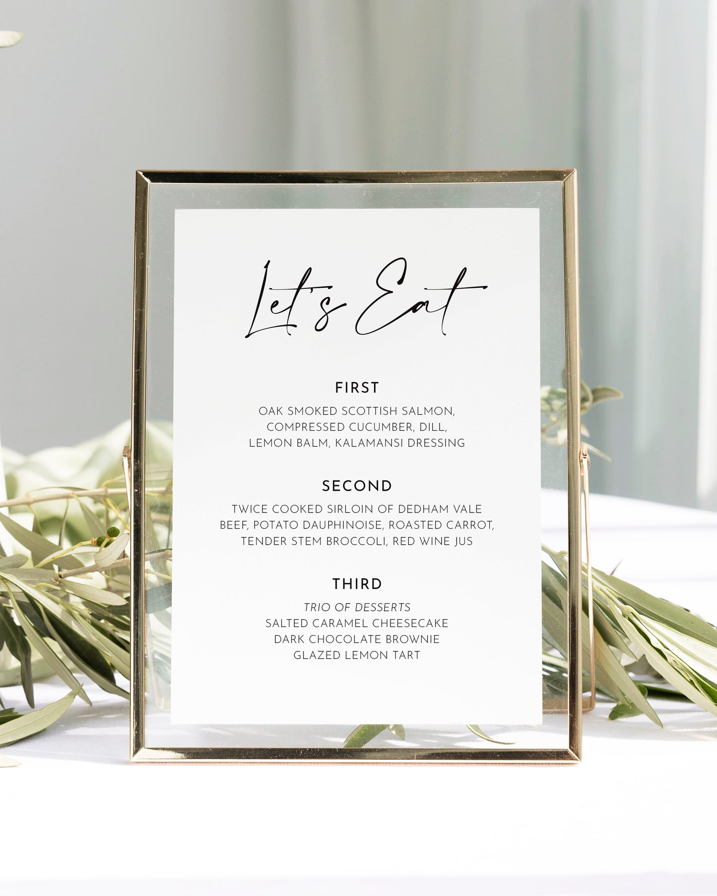 Maia Table Menu