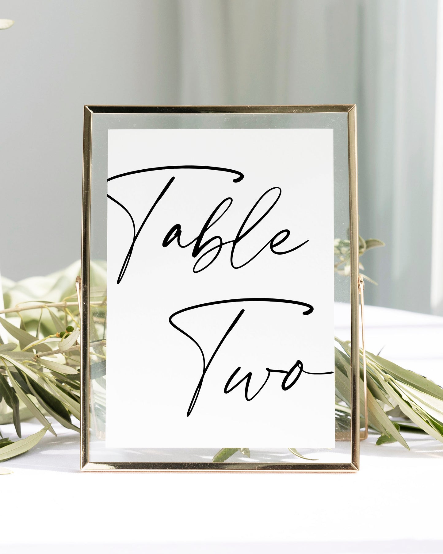 Aura Table Number Cards