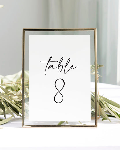 Maia Table Number Cards