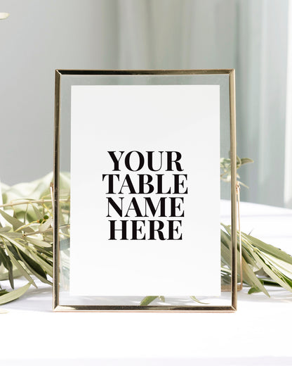 Calypso Table Name Cards