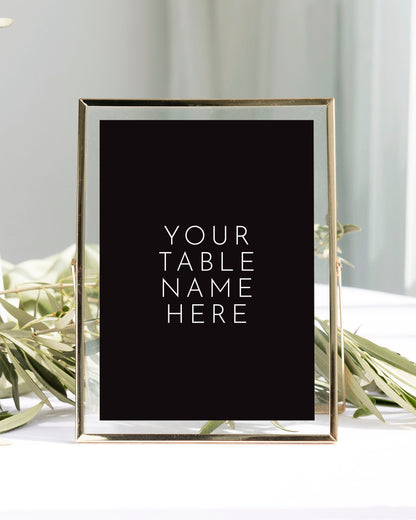 Odite Table Name Cards
