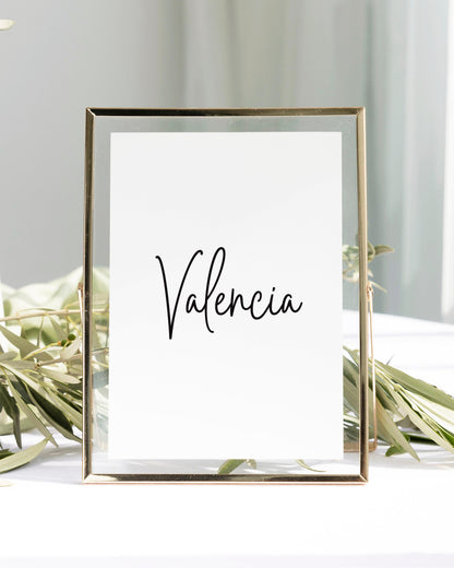 Hera Table Name Cards