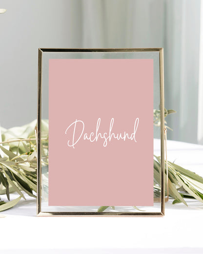 Hera Table Name Cards