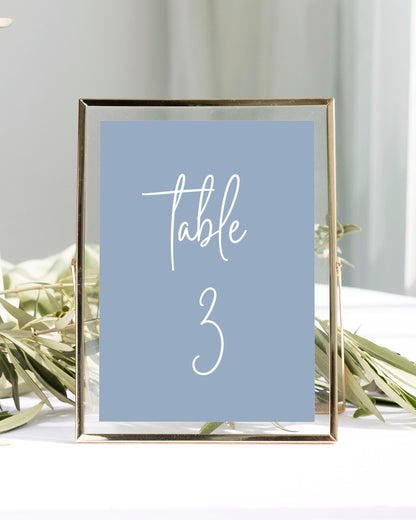 Hera Table Number Cards