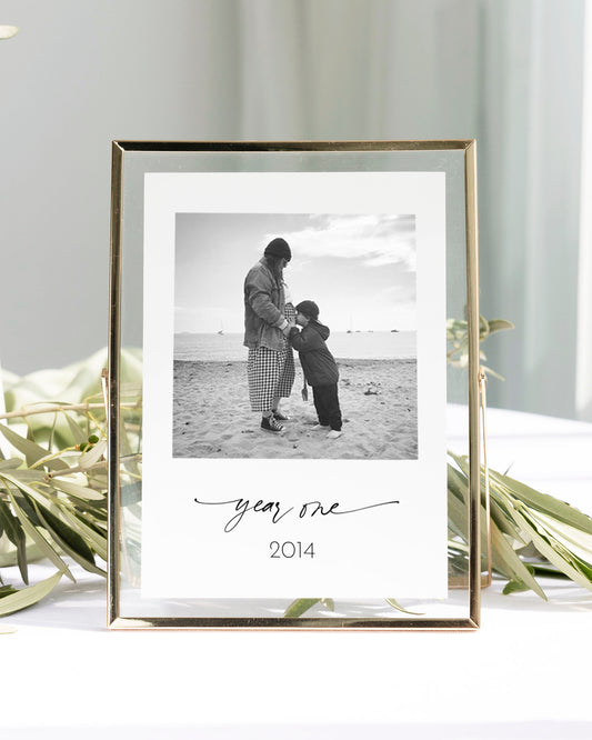 Odite Table Number Cards with Photo