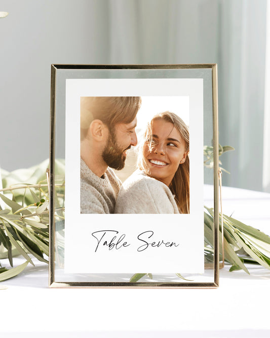 Aura Table Name Cards with Photo