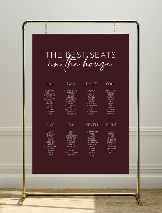 Maia Sign | Table Plan