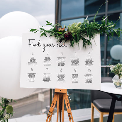 Calli Sign | Table Plan