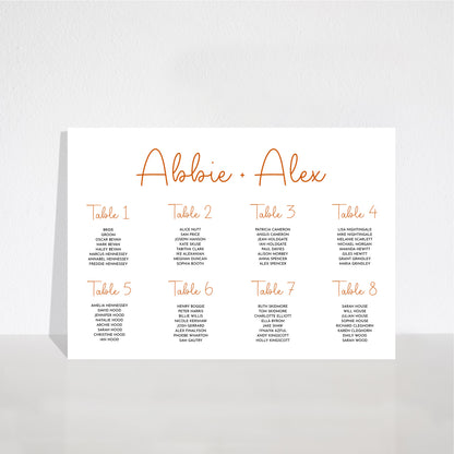 Calli Sign | Table Plan