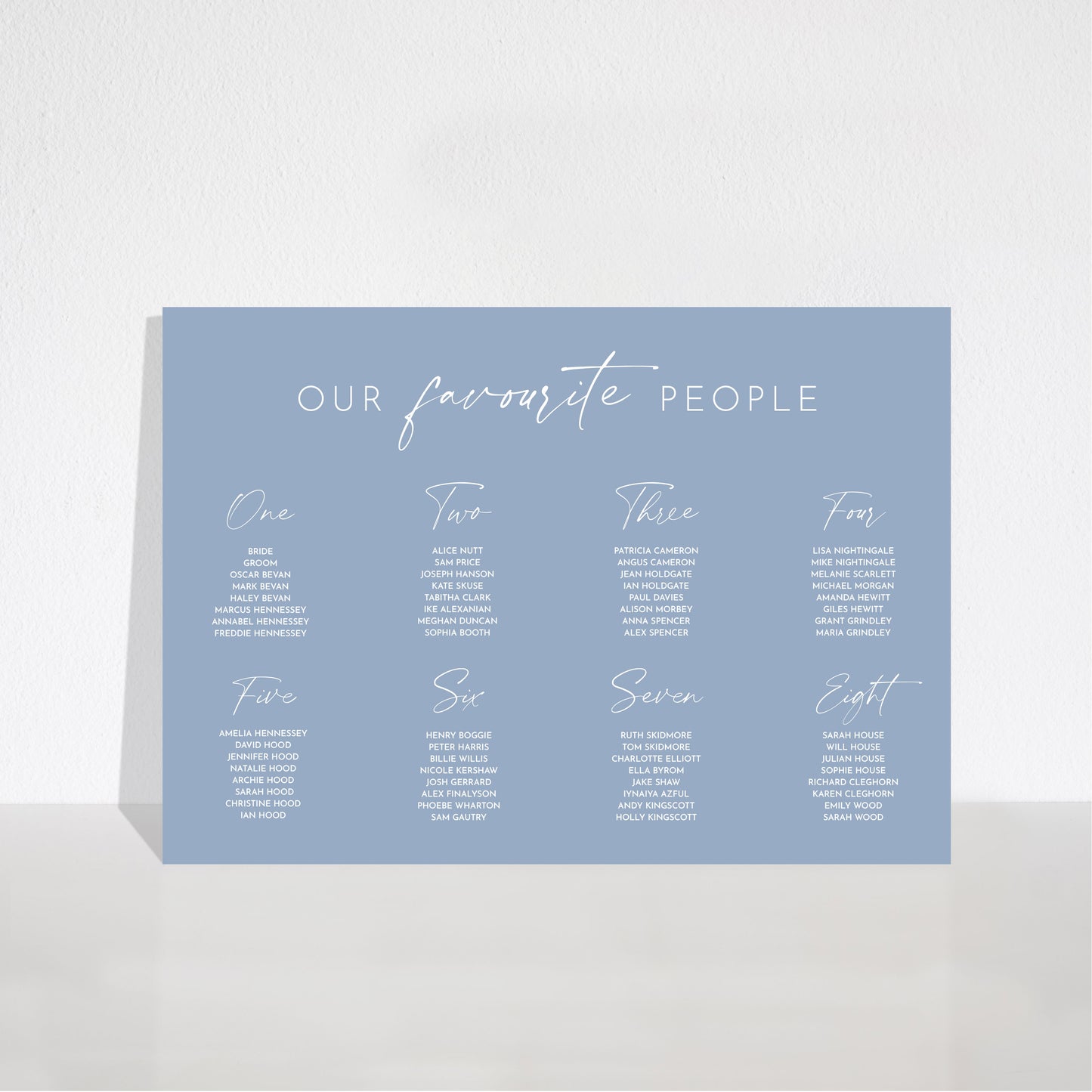 Odite Sign | Table Plan