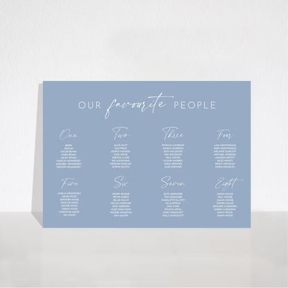 Odite Sign | Table Plan