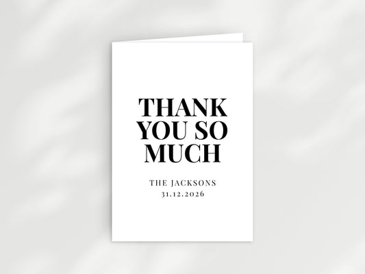 Calypso Thank You Card | Portrait