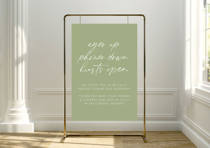 Aura Sign | Unplugged Ceremony Sign