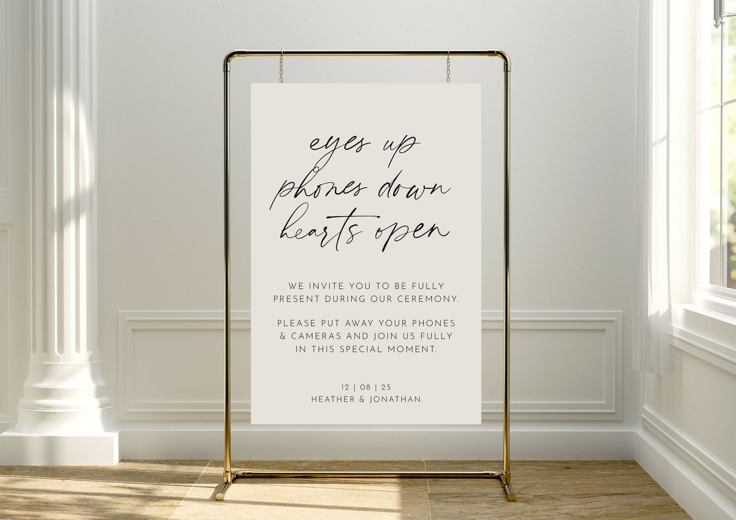 Aura Sign | Unplugged Ceremony Sign