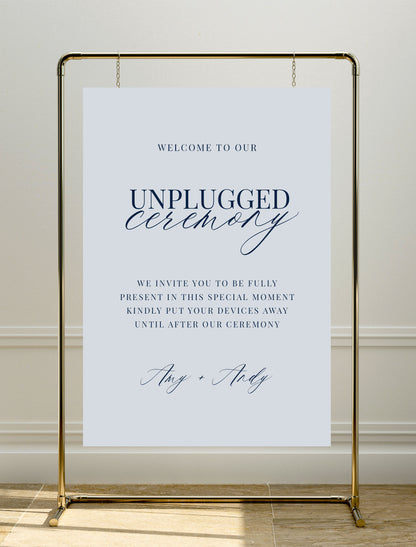 Ophelia Sign | Unplugged Ceremony Sign