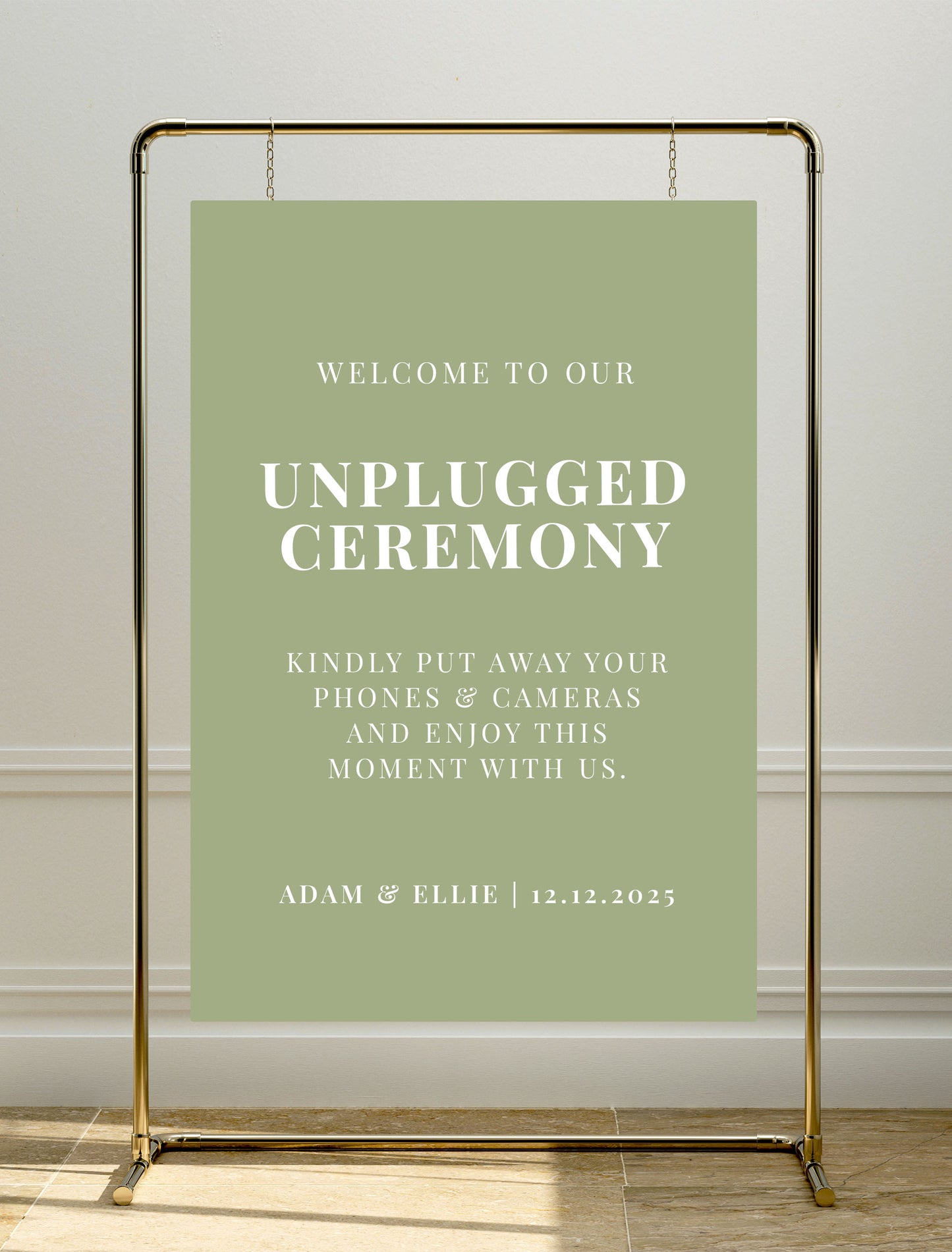 Calypso Sign | Unplugged Ceremony Sign