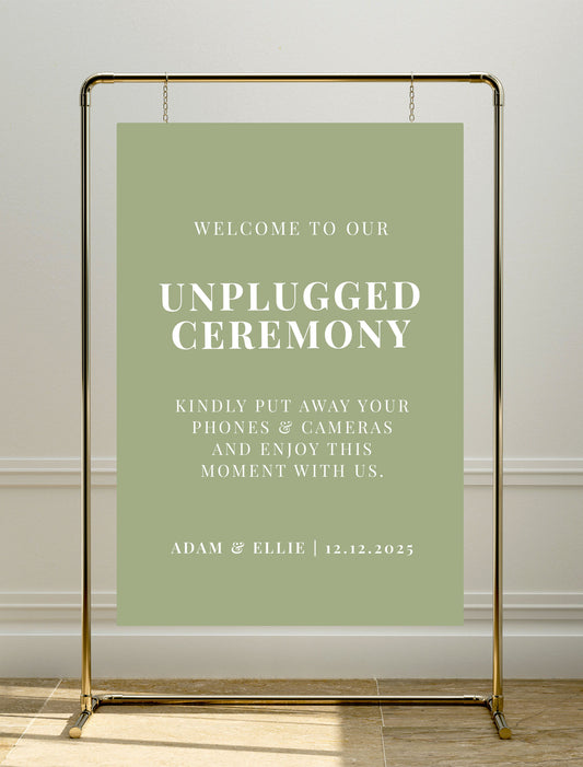 Calypso Sign | Unplugged Ceremony Sign