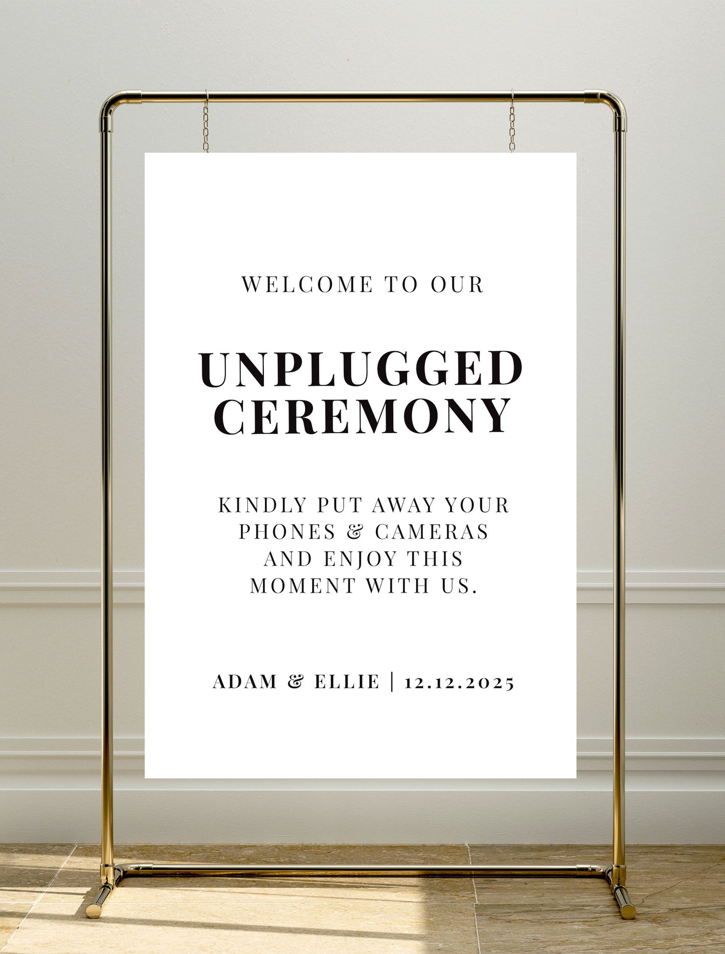 Calypso Sign | Unplugged Ceremony Sign