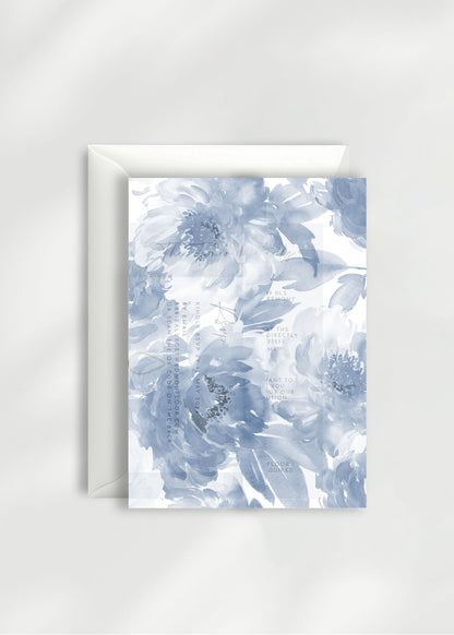 Cora Vellum Wrap | Dusky Blue
